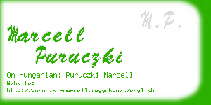 marcell puruczki business card